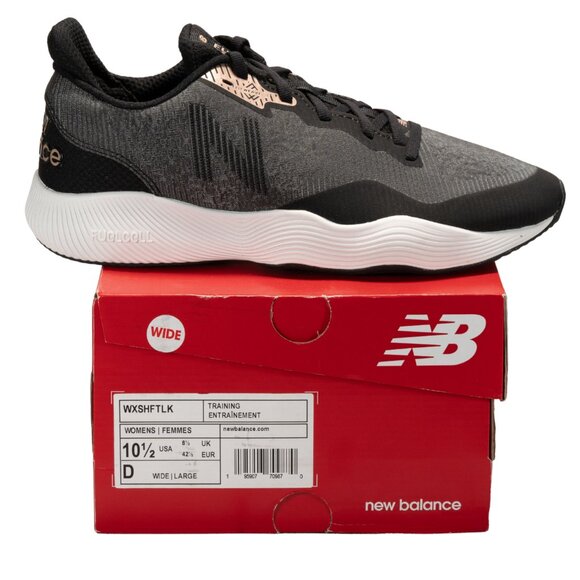 New Balance Women's FuelCell Shift Tr V1 Cross Trainer Black Gold Metallic 10.5 - Picture 9 of 14
